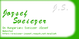 jozsef sveiczer business card